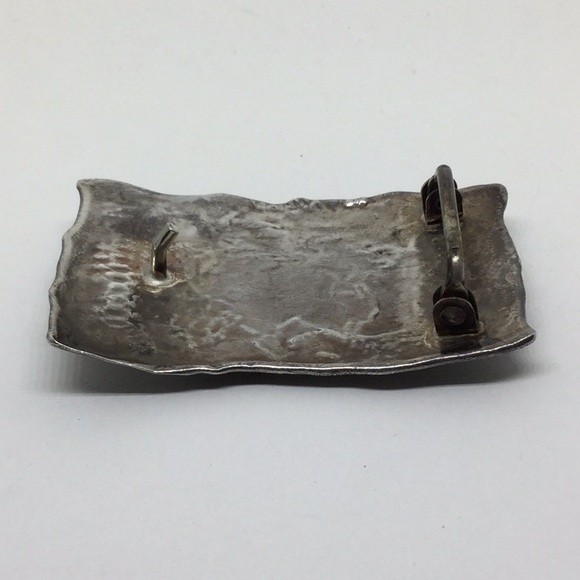 SOLDSterling Artist Made One of a Kind Belt Buckle - Picture 8 of 8